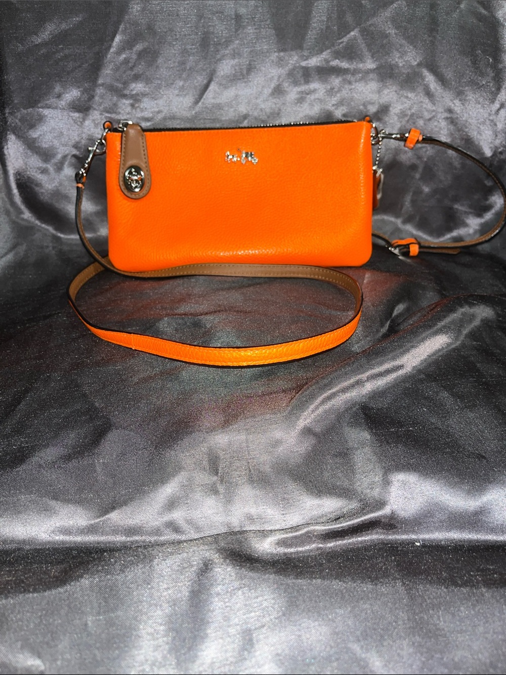 Neon Orange Coach Crossbody